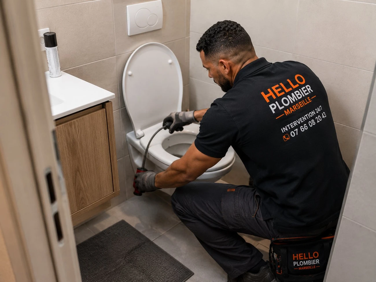 Plombier Hello Plombier en intervention de débouchage WC dans le 6e arrondissement de Marseille (13006) — dépannage dès 109€